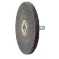 Weiler 3" Polyflex Encapsulated Wire Wheel, .008" Steel Fill, 1/4" Stem 35310
